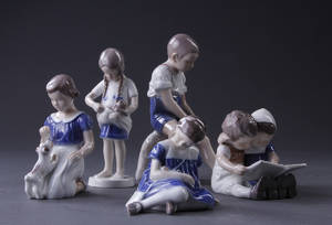 Samling figurer, porcelæn. BG 5