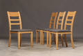 Dansk møbelproducent. Fire spisestole. Eg 4 Denne vare er sat til omsalg under nyt varenummer 4515713