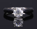 Diamant solitairering, ca. 0.96 ct.