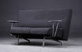 Ubekendt design. Banansofa med borde.- Sort.