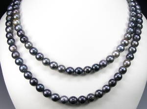 Multicolor Tahiti - Perlenkette - 102 cm