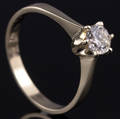 Solitaire ring ca. 0.54 ct.