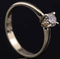 Solitaire ring ca. 0.35 ct.
