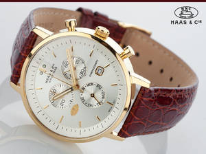 HaasCie Swiss 1848. Herrearmbåndsur model Vitesse
