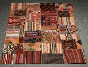 Persisk Patchwork Kelim 232x173 cm.