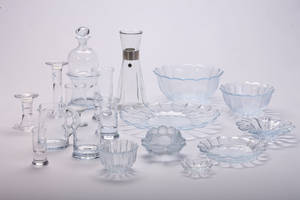 Samling Holmegaardglas vare m.m..  95 