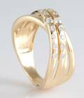 Ring in 14ct with diamonds 0.25ct