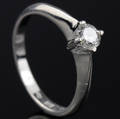 Solitaire ring ca. 0.33 ct.