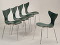 Arne Jacobsen 1902-1971 Sæt på fem stole model 3108, grøn 5