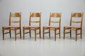 CARL MALMSTEN, stolar, 4 st, ek, Calmare Nyckel, Åfors Möbelfabrik