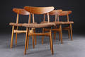 Hans J. Wegner 1914-2007. Stole af teak og eg, model CH-23 4