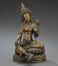 Boddhisattva figur af bronze, 1900-tallet.