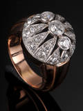 Evald Nielsen. Art Deco Brillantring - 1.40 ct.