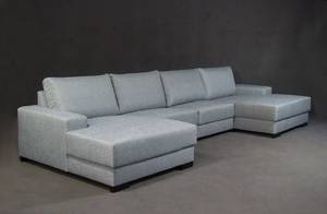 Dänisches Design, großes Sofa mit Chaiselongue, Modell Jane, drei Elemente 3