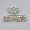 Fat, 2 st. Silver. Diameter 12. Längd 22 cm
