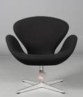 Arne Jacobsen 1902 - 1971. Svanen. Hvilestol, model 3320, sort tonus