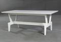 Sofatisch, weiß lackiert