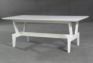 Sofatisch, weiß lackiert