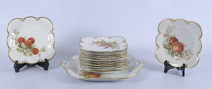FAT SAMT ASSIETTER, 13 delar, porslin, Hackefors.