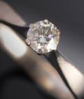 Solitaire diamantring ca 0.27 ct 
