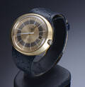 Omega. Herrearmbåndsur af forgyldt stål. Model Genève Dynamic. Automatisk værk med dato. 1970erne. Denne vare er sat til omsalg under nyt varenummer 4690520