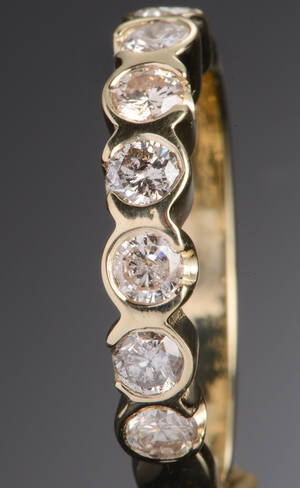 Brillant alliancering, ca 0.78 ct 