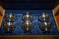 Punschmuggar i silver, 6 st, i schatull