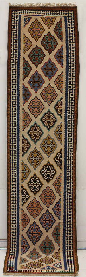 Gallerimatta, Kelim, Persisk Shiraz, 331x79