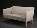 To-pers. sofa, uld og eg, dansk møbelproducent