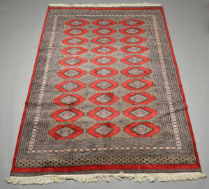 Pakistansk Bochara tæppe, 278 x 187 cm