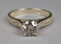 Brillant- og diamantring Ca. 0.92 ct.
