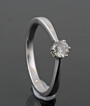 14K Diamond Solitaire ring approx. 0.25ct