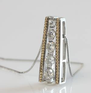 Brillantvedhæng, ca. 0.55 ct.