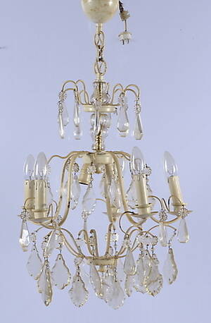 TAKKRONA, med prismor, 1900-talets andra hälft.