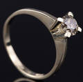 Solitaire ring ca. 0.58 ct.