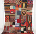 Orientmatta, flatvävd, Patchwork, 255x200 cm