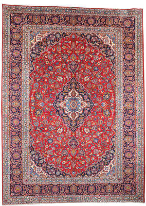 Persisk Kashan tæppe 380x276 cm.