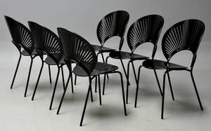 Nanna Ditzel. Sæt på seks Trinidad stole, model 3298 6 