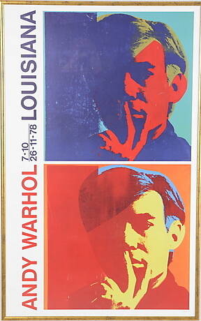 ANDY WARHOL. Efter. Utställningsaffisch, Louisiana.