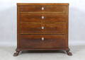 BYRÅ, 4-lådig, mahogny, 183040-tal.
