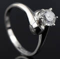 Solitaire ring ca. 0.78 ct.