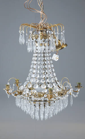 Ljuskrona, gustaviansk stil, 1900-talets andra hälft