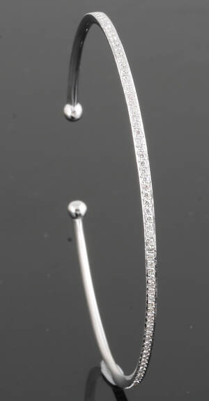 Diamond bracelet set with brilliant cut diamonds 0.66 ct. This lot has been put up for resale under the new lot no. rnrn4102346