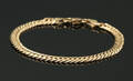 Armband af guld 14 kt, pansermønster. 13,4 gr.