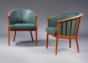 Stouby, to tremme lænestole af bøgetræ 2 