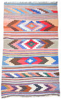 Persisk Kermanshah nomade-kelim, 235x133 cm.