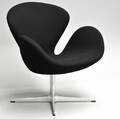 Arne Jacobsen. Svanen med sort Tonus uld, model 3320, år 2015 