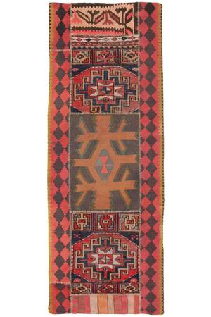 Patchwork løber, 230X86 cm.