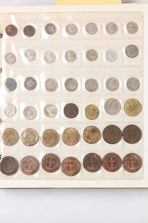 Møntsamling, 2 kroner 1875 og 1876 m.fl.