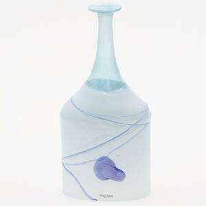 BERTIL VALLIEN, flaska, Kosta Boda, glas, signerad.